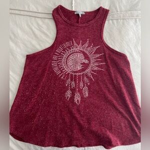 ‘I’m a daydreamer and a night thinker’ Charlotte Russe red tank with